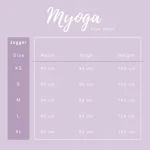 جدول راهنمای اندازه شلوار یوگا